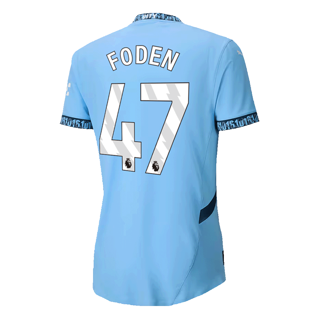 Player Version FODEN #47 Manchester City Home Cheap Soccer Jersey 2024/25 Go Soccer World Shop