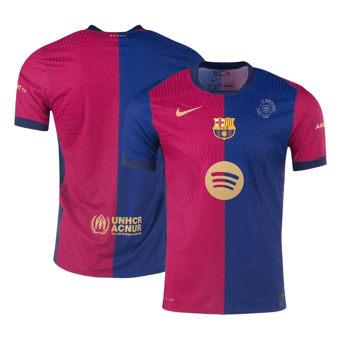 Player Version Barcelona Home Cheap Soccer Jersey 2024/25 - 125th Anniversary(Spotify Logo Without Text) Go Soccer World Shop