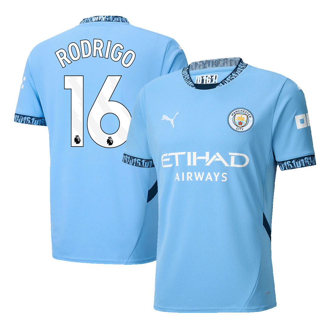 RODRIGO #16 Manchester City Home Cheap Soccer Jersey 2024/25 Go Soccer World Shop
