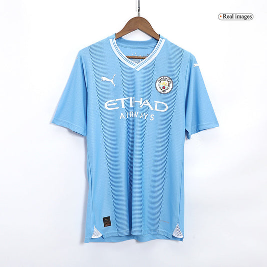 Player Version HAALAND #9 Manchester City Home Cheap Soccer Jersey 2023/24 Go Soccer World Shop