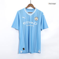 Player Version DE BRUYNE #17 Manchester City Home Cheap Soccer Jersey 2023/24 Go Soccer World Shop