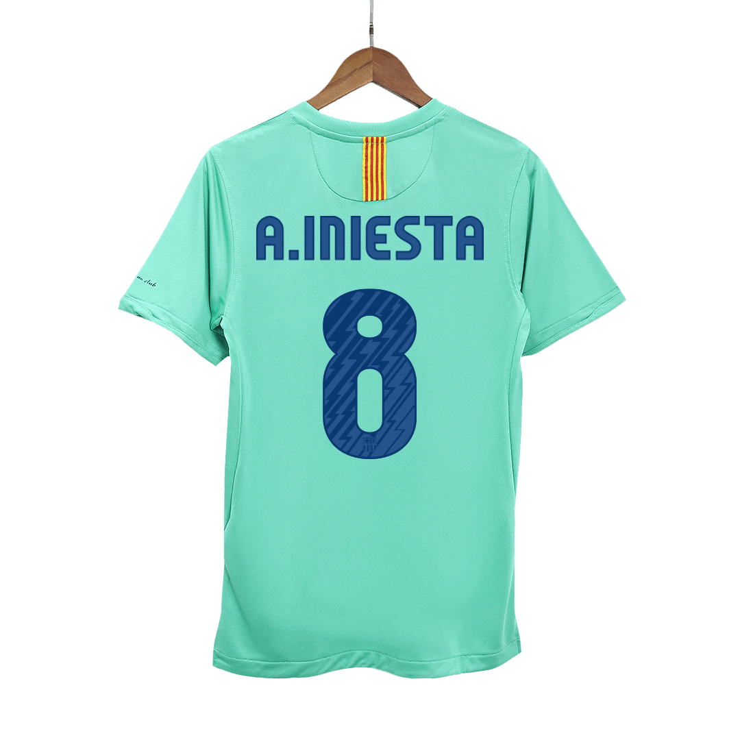 Retro A.INIESTA #8 2010/11 Barcelona Away Cheap Soccer Jersey Go Soccer World Shop