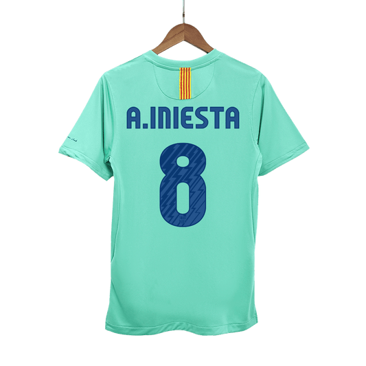 Retro A.INIESTA #8 2010/11 Barcelona Away Cheap Soccer Jersey Go Soccer World Shop