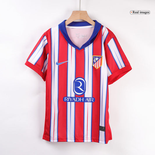 Kid's Atletico Madrid Home Cheap Soccer Jersey Kit(Jersey+Shorts+Socks) 2024/25 Go Soccer World Shop