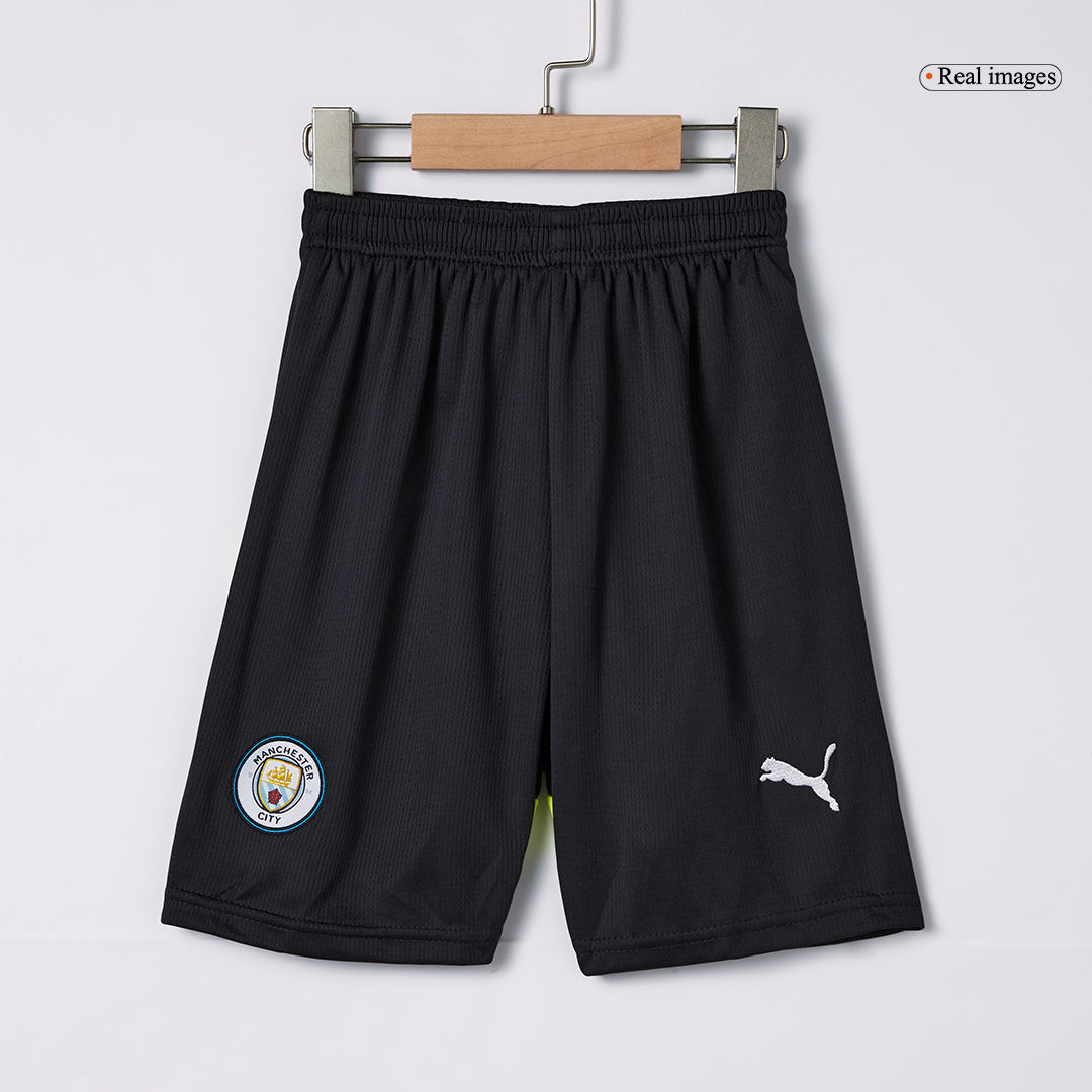 Kid's Manchester City Away Cheap Soccer Jersey Kit(Jersey+Shorts) 2024/25 Go Soccer World Shop