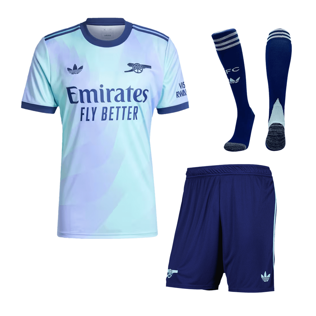 Arsenal Third Away Cheap Soccer Jersey Kit(Jersey+Shorts+Socks) 2024/25 Go Soccer World Shop