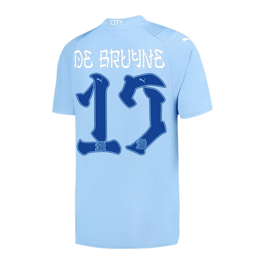 DE BRUYNE #17 Manchester City Japanese Tour Printing Home Cheap Soccer Jersey 2023/24 Go Soccer World Shop