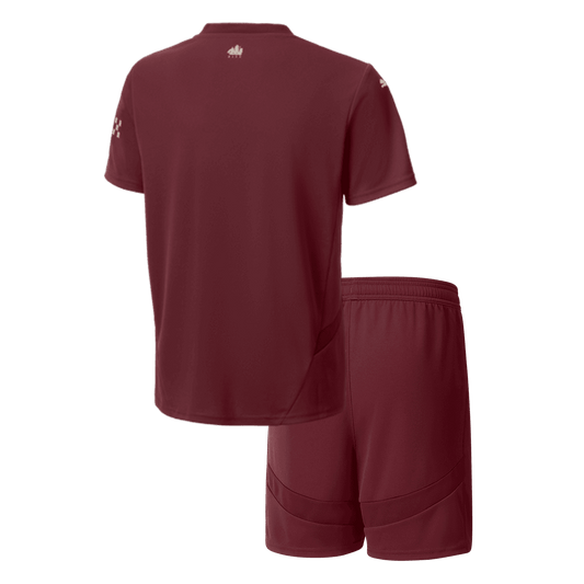 Kid's Manchester City Third Away Cheap Soccer Jersey Kit(Jersey+Shorts) 2024/25 Go Soccer World Shop