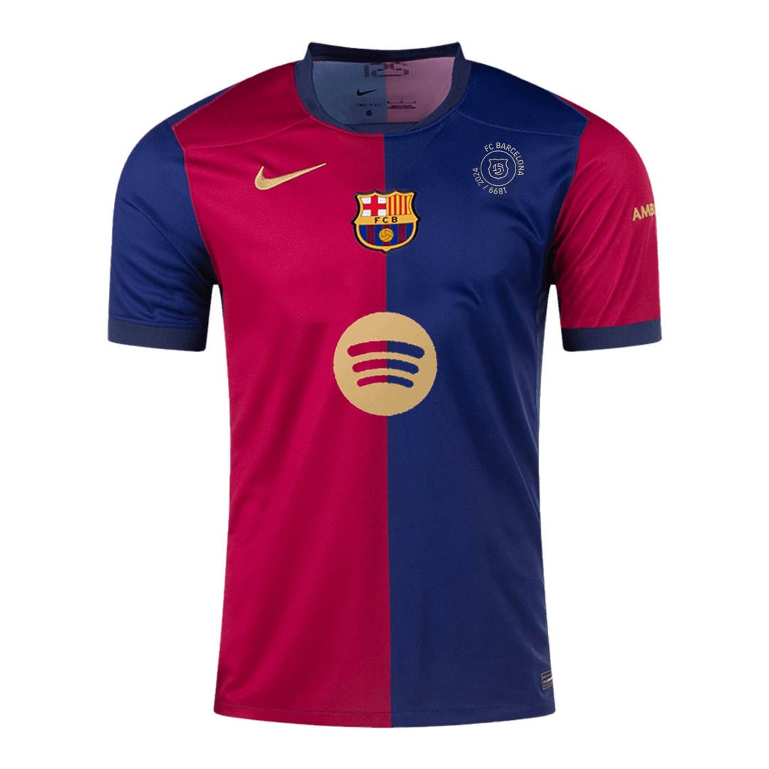 Barcelona Home Cheap Soccer Jersey 2024/25 - 125th Anniversary(Spotify Logo Without Text) Go Soccer World Shop