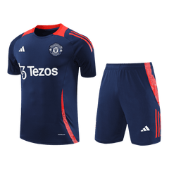 Manchester United Pre-Match Cheap Soccer Jersey Kit(Jersey+Shorts) 2024/25 Go Soccer World Shop
