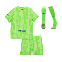 Kid's Barcelona Third Away Cheap Soccer Jersey Kit(Jersey+Shorts+Socks) 2024/25- UCL (Spotify Logo Without Text) Go Soccer World Shop