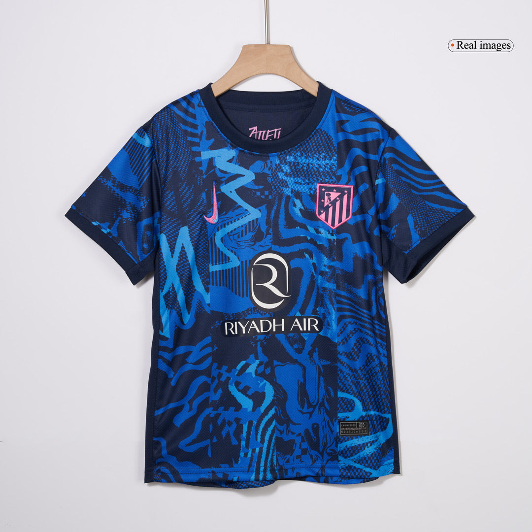 Kid's Atletico Madrid Third Away Cheap Soccer Jersey Kit(Jersey+Shorts) 2024/25 Go Soccer World Shop
