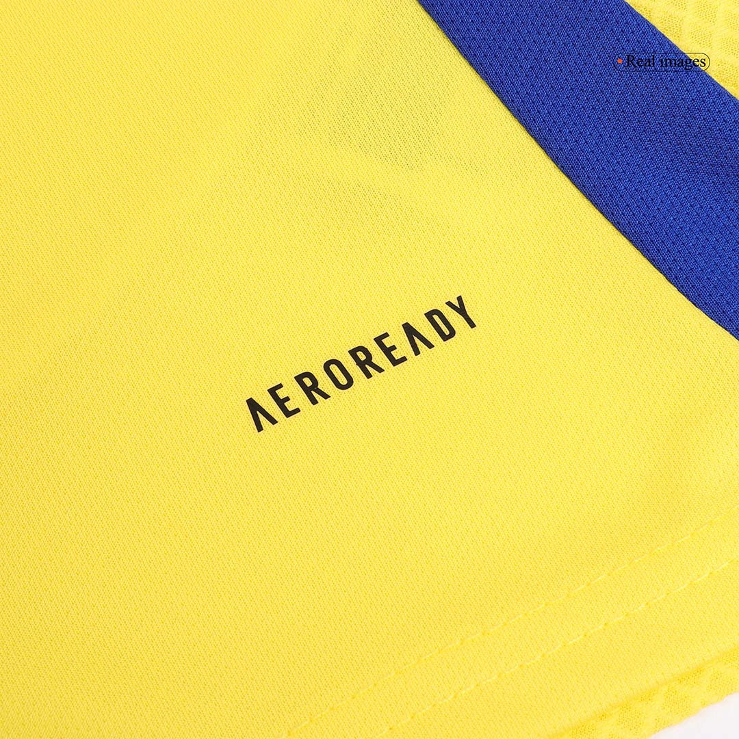 Kid's RONALDO #7 Al Nassr Home Cheap Soccer Jersey Kit(Jersey+Shorts+Socks) 2024/25 Go Soccer World Shop