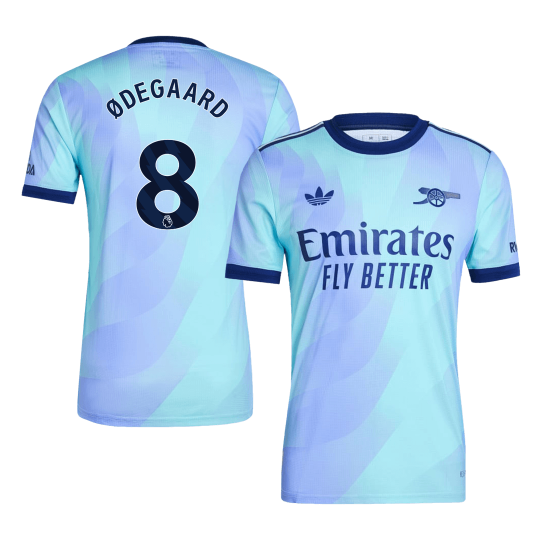 Player Version ØDEGAARD #8 Arsenal Third Away Cheap Soccer Jersey 2024/25 Go Soccer World Shop
