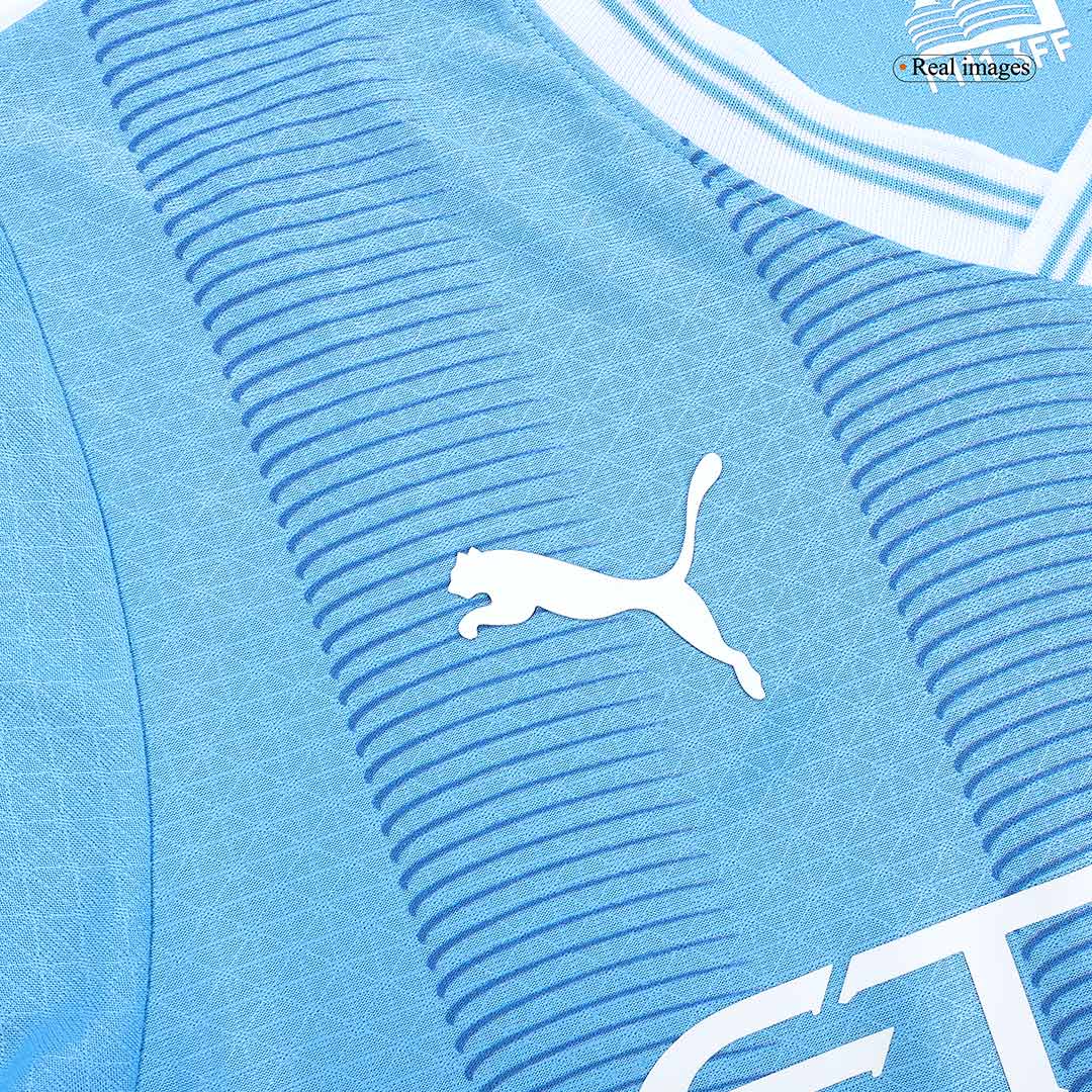 Player Version DE BRUYNE #17 Manchester City Home Cheap Soccer Jersey 2023/24 Go Soccer World Shop