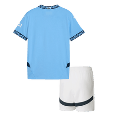 Kid's Manchester City Home Cheap Soccer Jersey Kit(Jersey+Shorts) 2024/25 Go Soccer World Shop