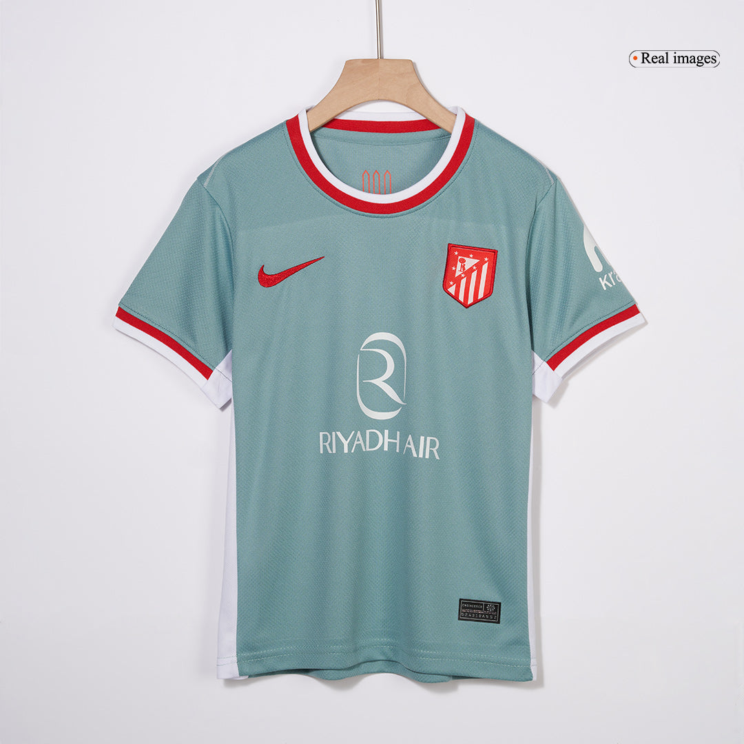 Kid's Atletico Madrid Away Cheap Soccer Jersey Kit(Jersey+Shorts) 2024/25 Go Soccer World Shop