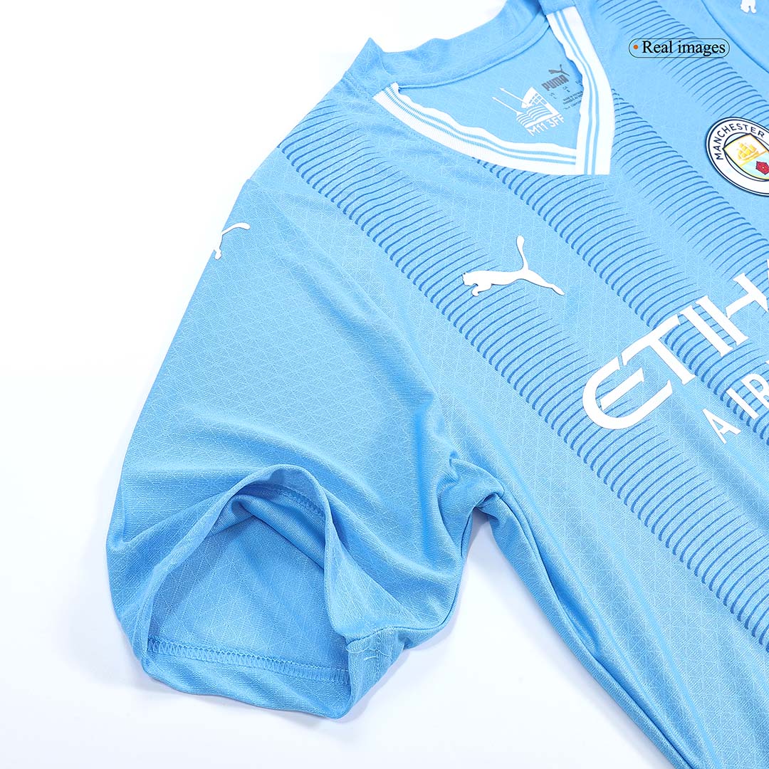 Player Version DE BRUYNE #17 Manchester City Home Cheap Soccer Jersey 2023/24 Go Soccer World Shop