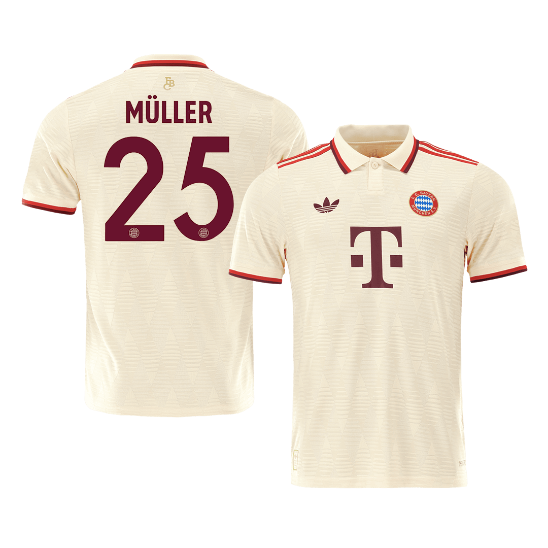 Player Version MÜLLER #25 Bayern Munich Third Away Cheap Soccer Jersey 2024/25- UCL Go Soccer World Shop