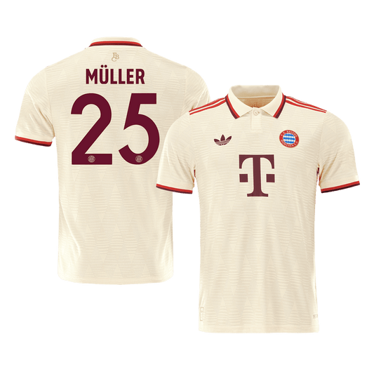 Player Version MÜLLER #25 Bayern Munich Third Away Cheap Soccer Jersey 2024/25- UCL Go Soccer World Shop