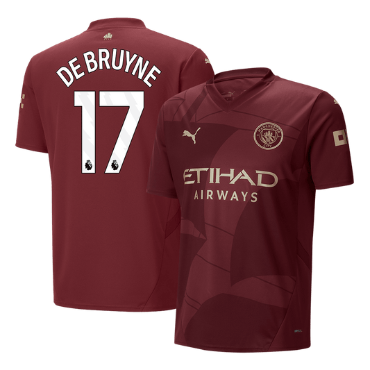 DE BRUYNE #17 Manchester City Third Away Cheap Soccer Jersey 2024/25 Go Soccer World Shop