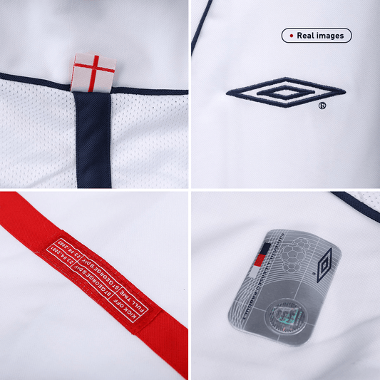 Retro BECKHAM #7 2002 England Home Cheap Soccer Jersey Go Soccer World Shop