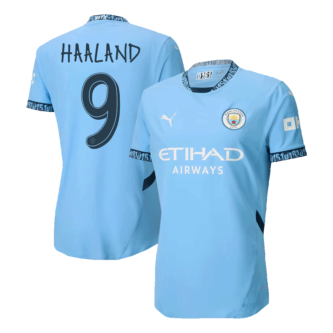 Player Version HAALAND #9 Manchester City Home Cheap Soccer Jersey 2024/25 - UCL Go Soccer World Shop