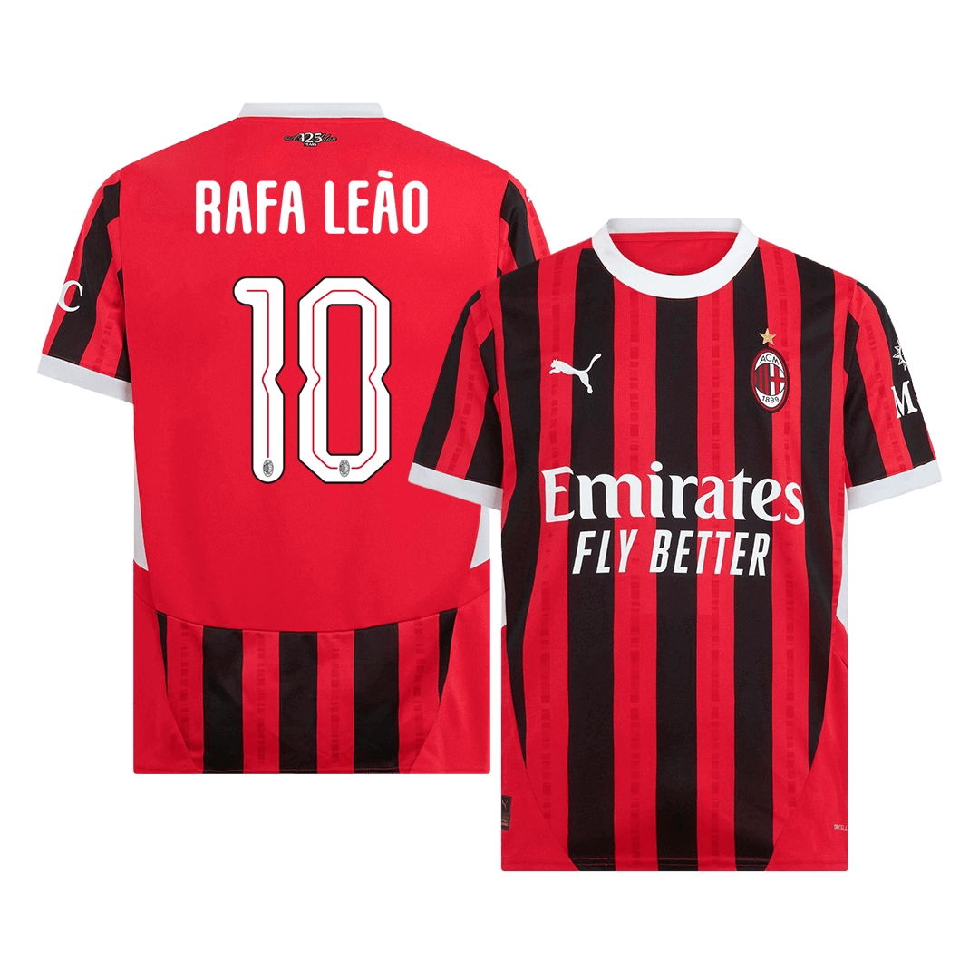 RAFA LE?O #10 AC Milan Home Cheap Soccer Jersey 2024/25 - UCL Go Soccer World Shop
