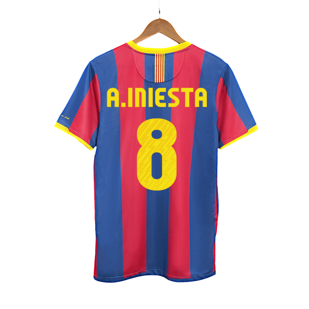 Retro A.INIESTA #8 2010/11 Barcelona Home Cheap Soccer Jersey Go Soccer World Shop