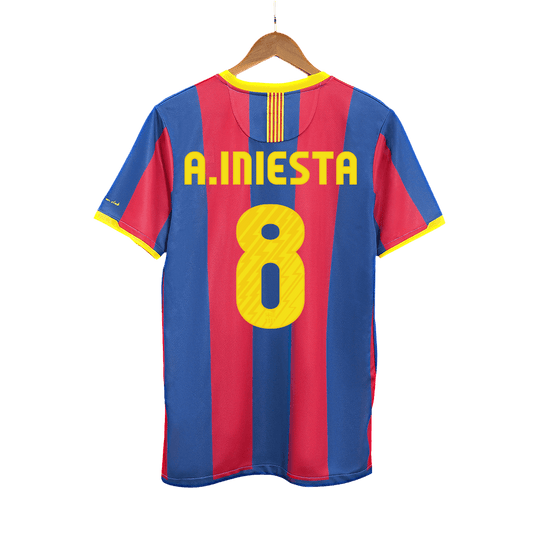 Retro A.INIESTA #8 2010/11 Barcelona Home Cheap Soccer Jersey Go Soccer World Shop
