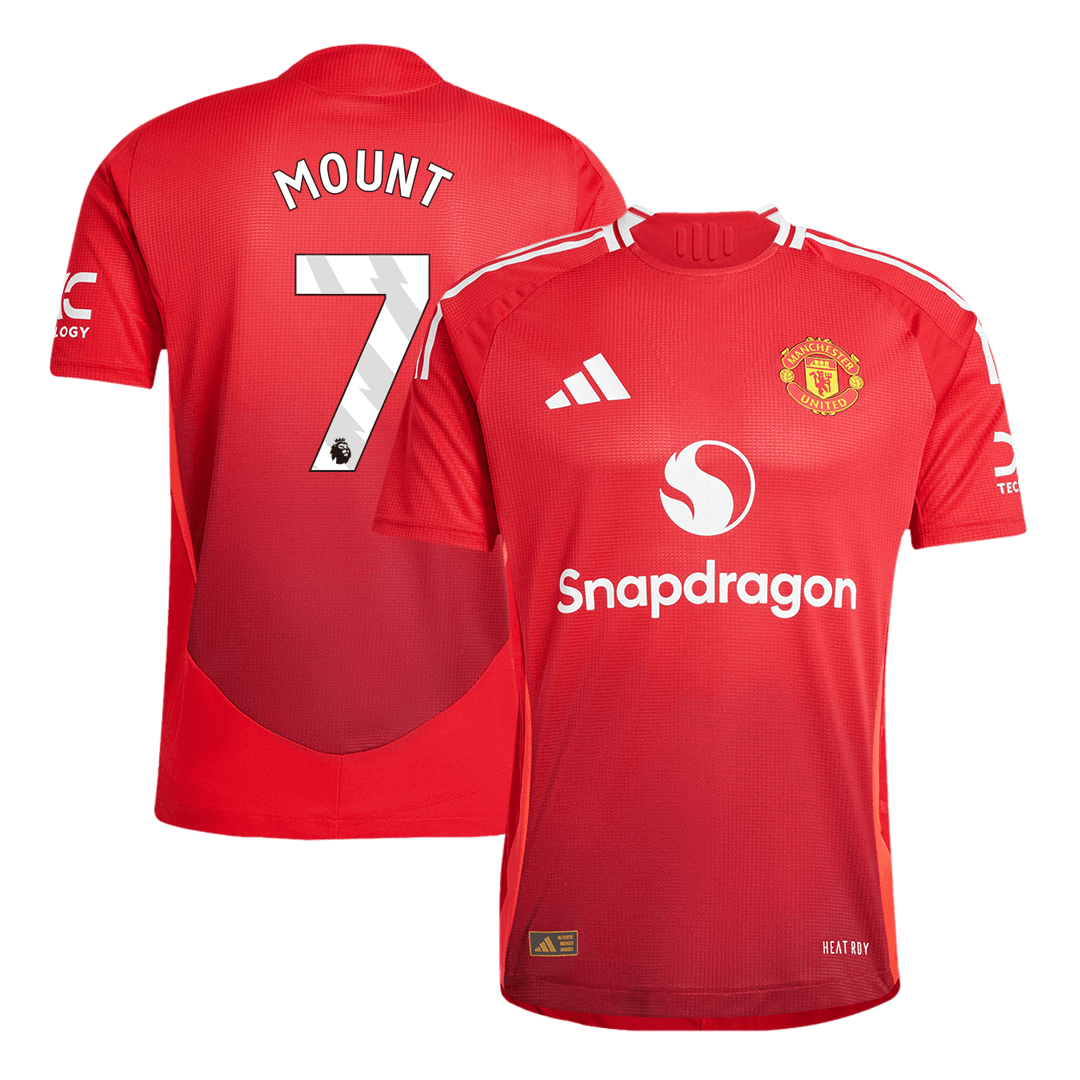 Player Version MOUNT #7 Manchester United Home Cheap Soccer Jersey 2024/25 Go Soccer World Shop