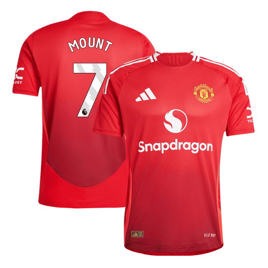 Player Version MOUNT #7 Manchester United Home Cheap Soccer Jersey 2024/25 Go Soccer World Shop