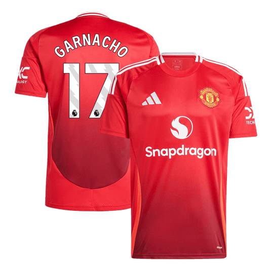 GARNACHO #17 Manchester United Home Cheap Soccer Jersey 2024/25 Go Soccer World Shop