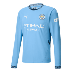 Manchester City Home Long Sleeve Cheap Soccer Jersey 2024/25 Go Soccer World Shop