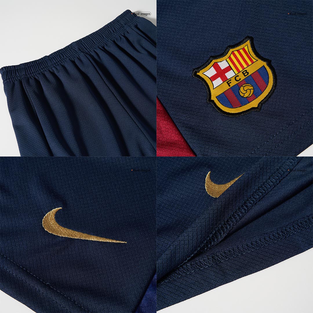 Kid's Barcelona Home Cheap Soccer Jersey Kit(Jersey+Shorts) 2024/25 - COLDPLAY Go Soccer World Shop