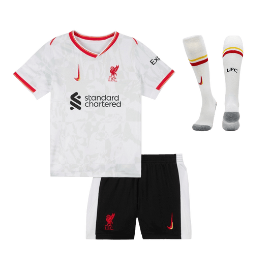 Kid's Liverpool Third Away Cheap Soccer Jersey Kit(Jersey+Shorts+Socks) 2024/25 Go Soccer World Shop