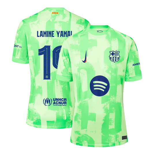 LAMINE YAMAL #19 Barcelona Third Away Cheap Soccer Jersey 2024/255 - UCL?Spotify Logo Without Text? Go Soccer World Shop