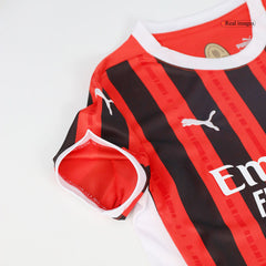 Kid's AC Milan Home Cheap Soccer Jersey Kit(Jersey+Shorts) 2024/25 Go Soccer World Shop