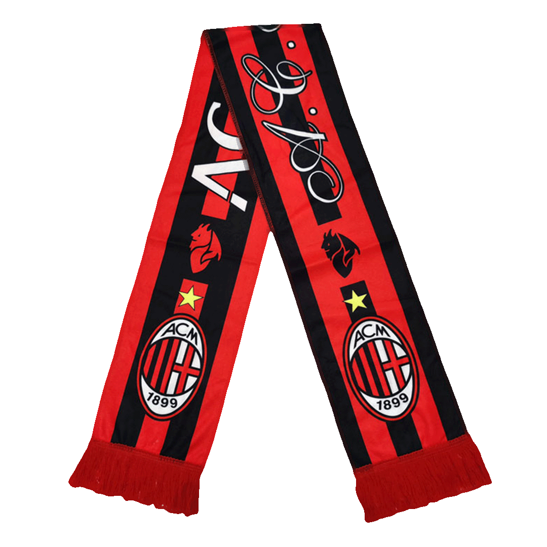 AC Milan Scarf Red Go Soccer World Shop
