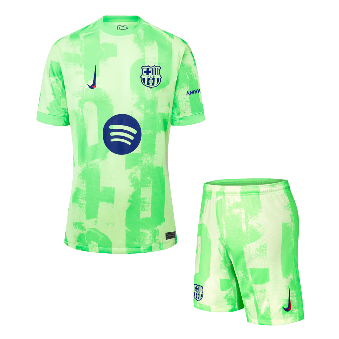 Barcelona Third Away Cheap Soccer Jersey Kit(Jersey+Shorts) 2024/25 - (Spotify Logo Without Text) Go Soccer World Shop