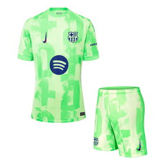 Barcelona Third Away Cheap Soccer Jersey Kit(Jersey+Shorts) 2024/25 - (Spotify Logo Without Text) Go Soccer World Shop