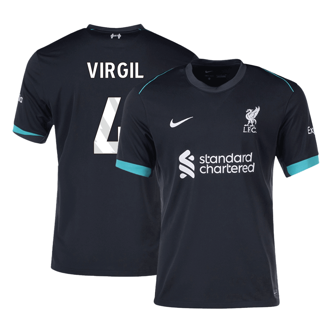 VIRGIL #4 Liverpool Away Cheap Soccer Jersey 2024/25 Go Soccer World Shop