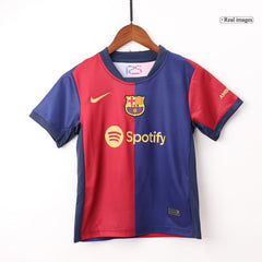 Kid's Barcelona Home Cheap Soccer Jersey Kit(Jersey+Shorts+Socks) 2024/25 Go Soccer World Shop