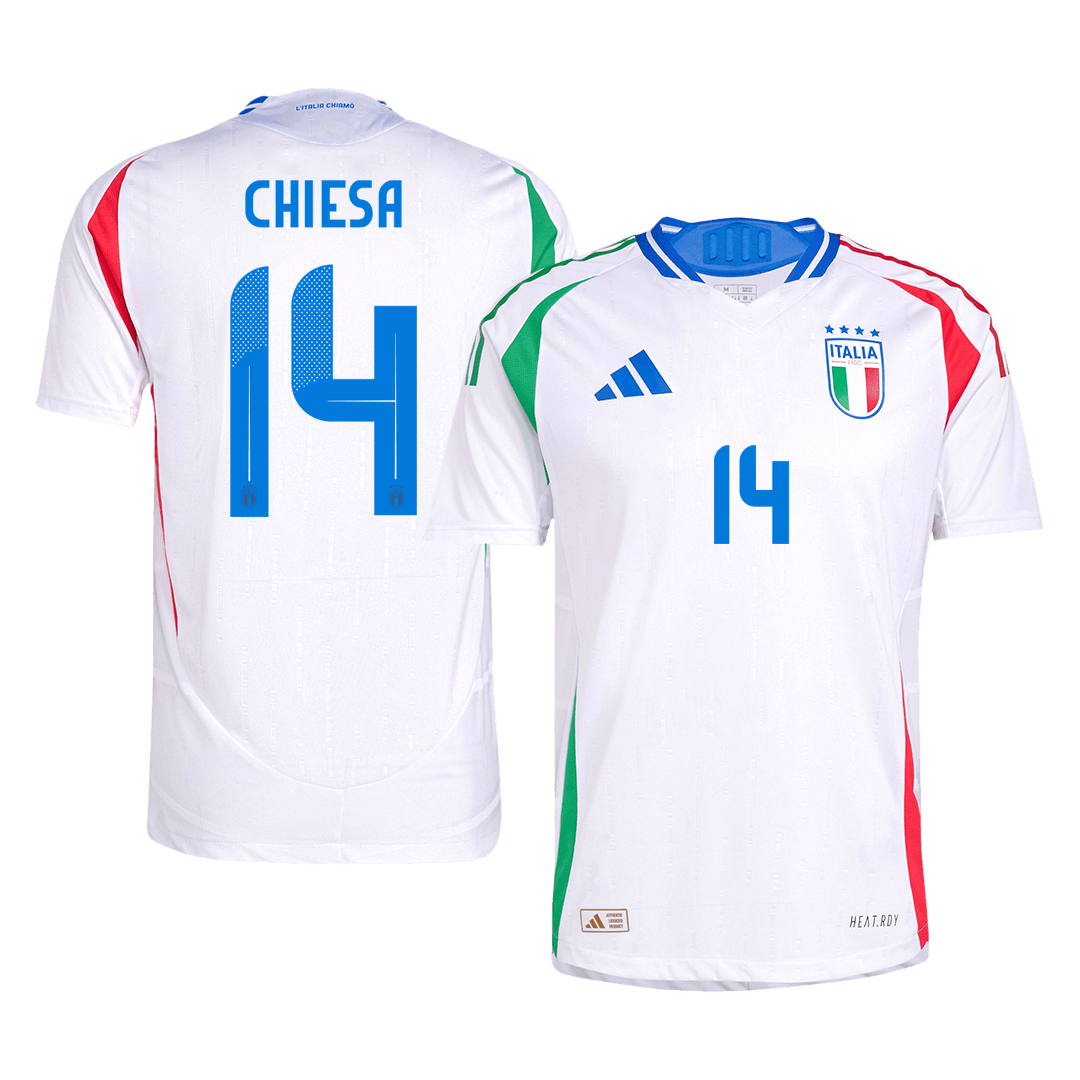 Player Version CHIESA #14 Italy Away Cheap Soccer Jersey Euro 2024 Go Soccer World Shop