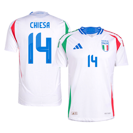 Player Version CHIESA #14 Italy Away Cheap Soccer Jersey Euro 2024 Go Soccer World Shop