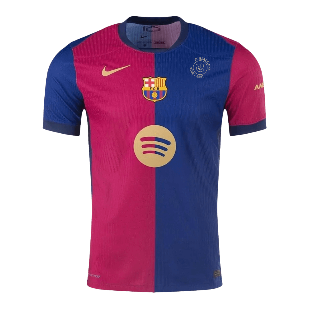 Player Version Barcelona Home Cheap Soccer Jersey 2024/25 - 125th Anniversary(Spotify Logo Without Text) Go Soccer World Shop