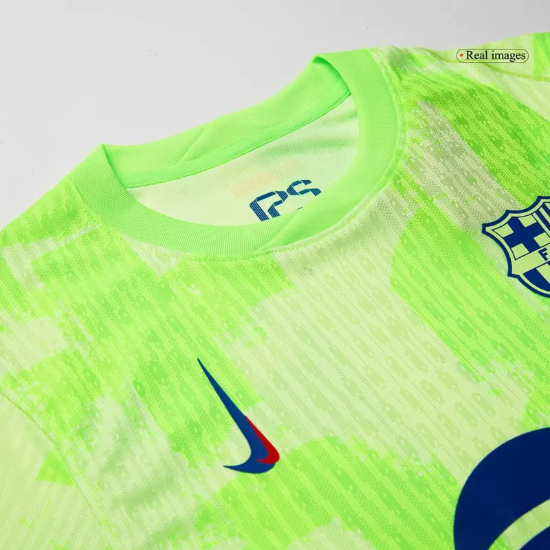 Player version Barcelona 2024/25 away soccer jersey - Spotify logo without text Go Soccer World Shop
