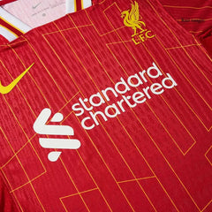 Player Verison Liverpool Home Soccer Jersey 2024/25 Go Soccer World Shop