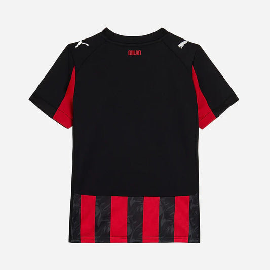 Kid's AC Milan Home  Soccer Jersey Kit(Jersey+Shorts) 2025/26 Go Soccer World Shop