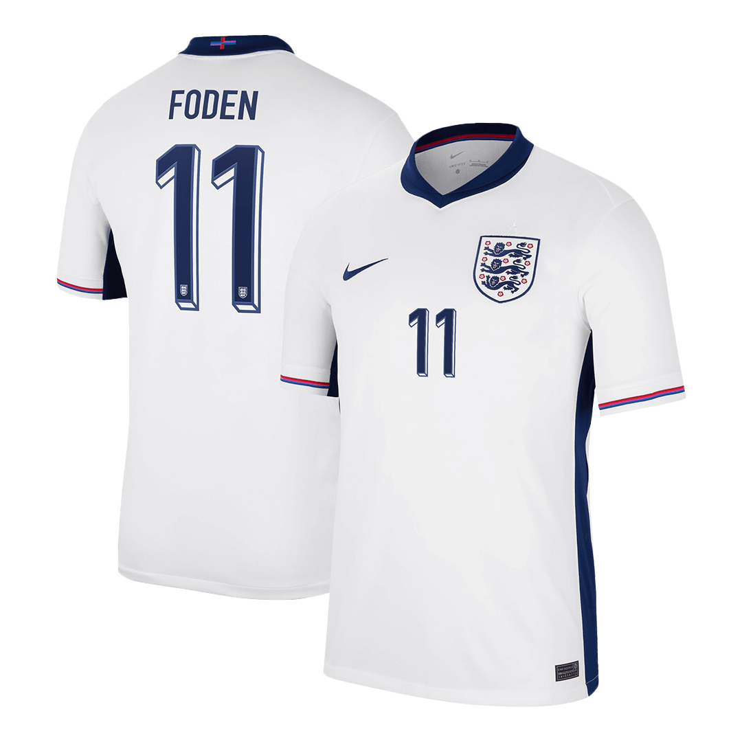 FODEN #11 England Home Cheap Soccer Jersey Euro 2024 Go Soccer World Shop